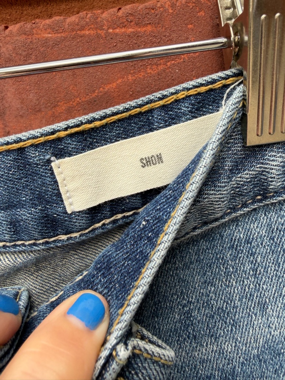 Nili Lotan Blue Jeans SHON JEAN Mid-Rise Non-Stretch Bow-Leg Denim Barrel - Picture 7 of 8